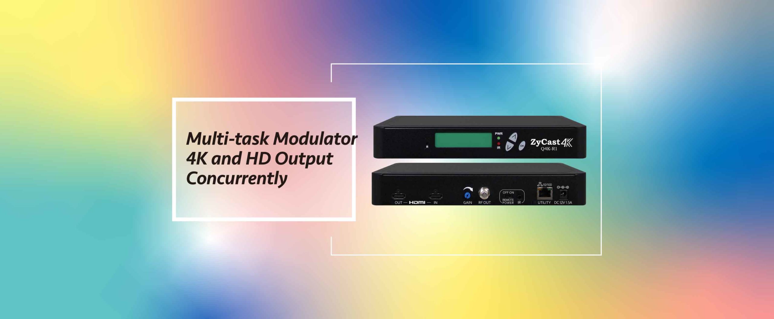 picture of a modulator and an HD output